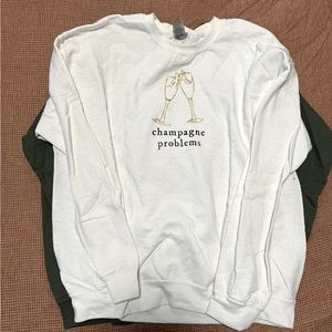 Champagne Problems Taylor Swift Sweatshirt Size Large - Evermore